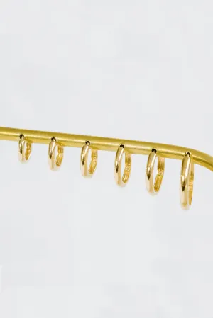 14K Gold Precious Helix Inner Conch Stud Post Hoop Ear Piercing