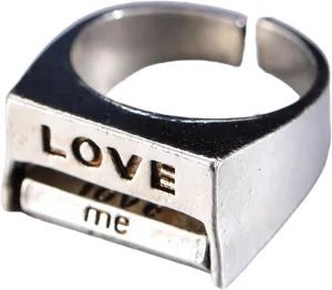 Adjustable Open Spinner Rings for Couples Stress Relief and Focuses Enhancement Finger Accessories for Daily Wear, 1.8cm, Metal, No Gemstone
