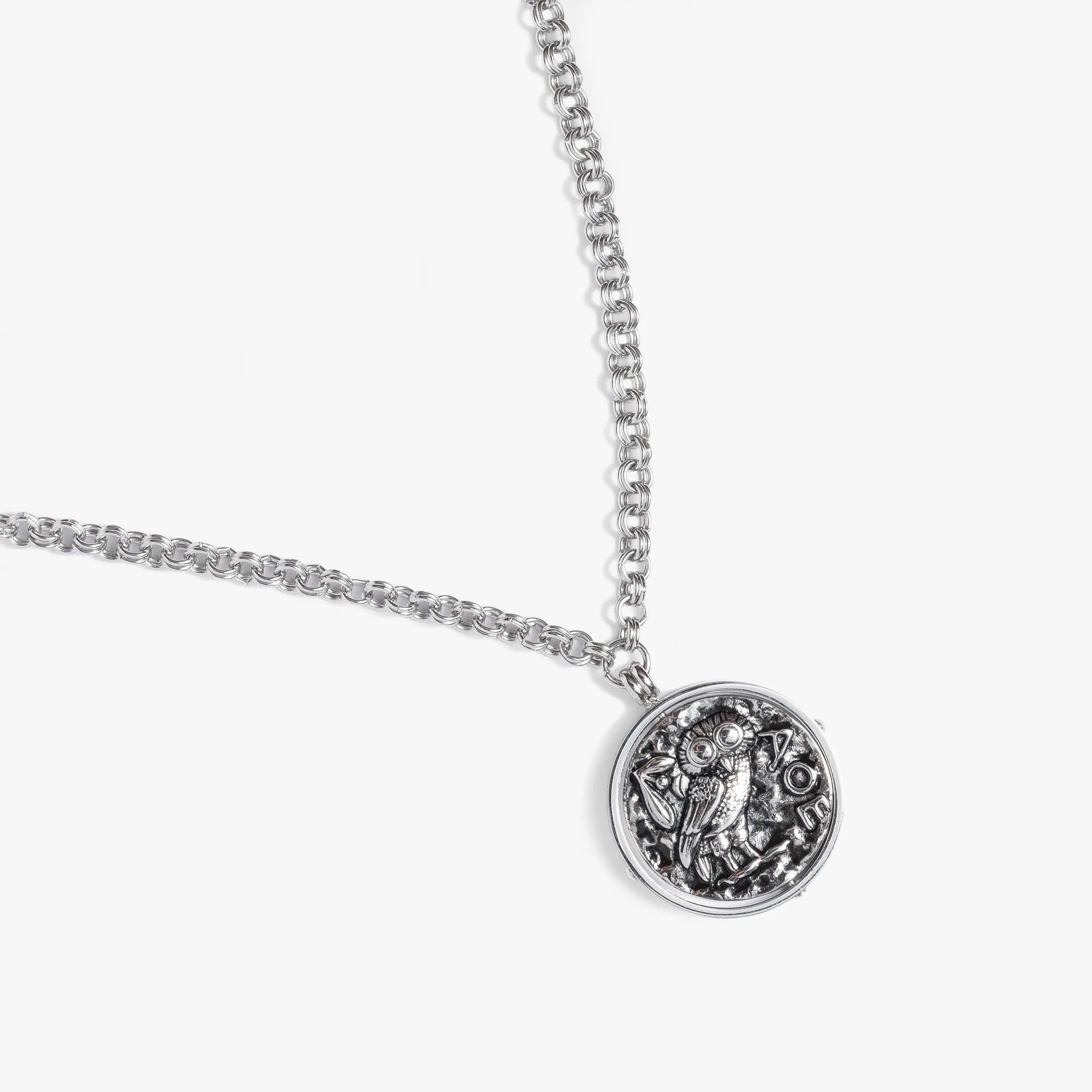 Coin Spinner Pendant Necklace