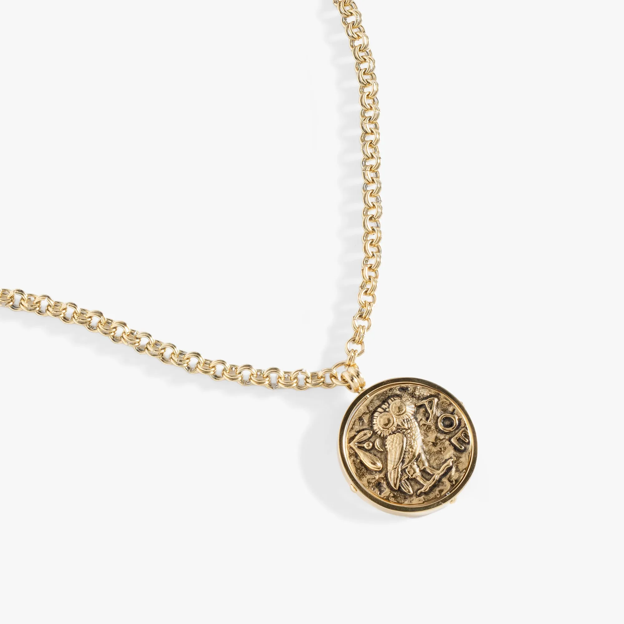 Coin Spinner Pendant Necklace