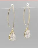 Drop Long Fishhook Earrings