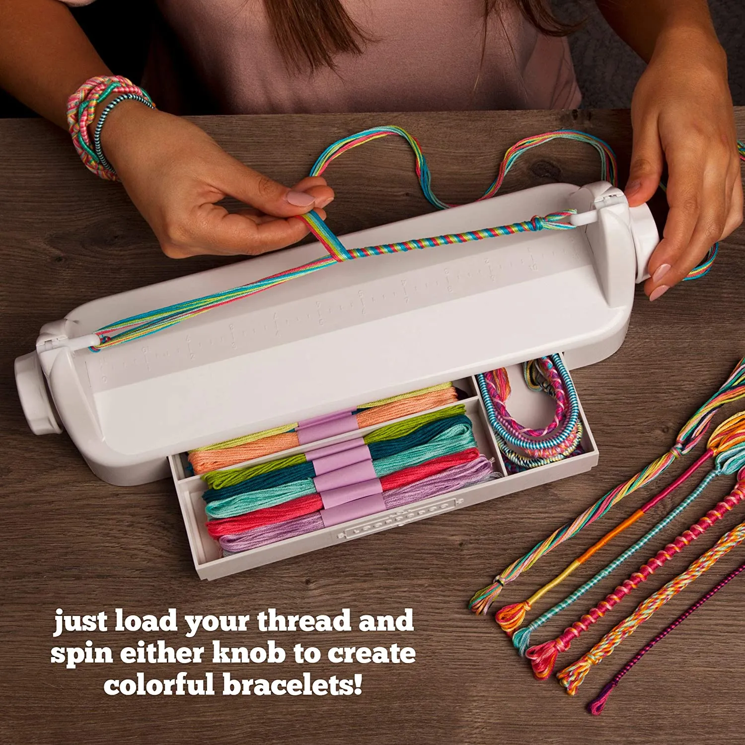 Loopdedoo  DIY Friendship Bracelet Maker Kit  Make Bracelets in Minutes