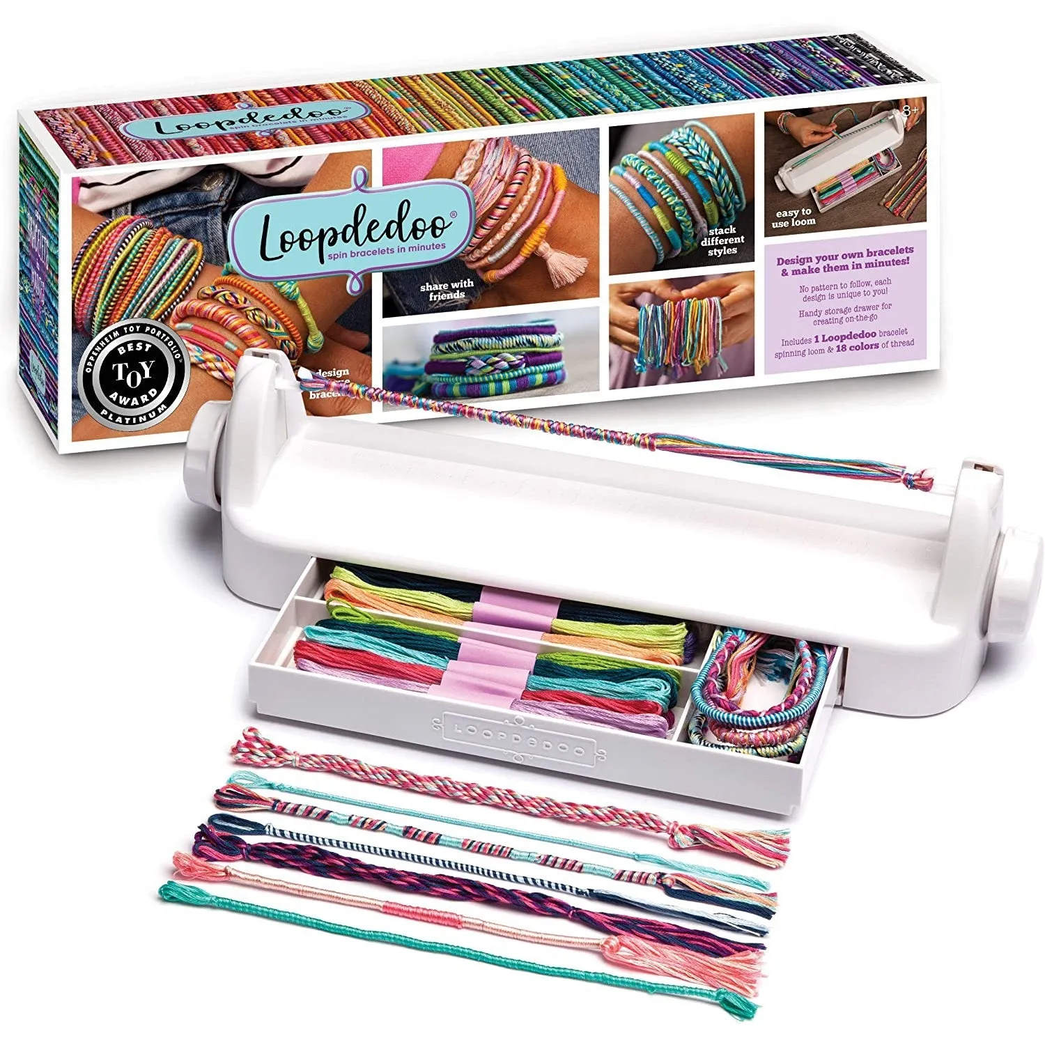 Loopdedoo  DIY Friendship Bracelet Maker Kit  Make Bracelets in Minutes