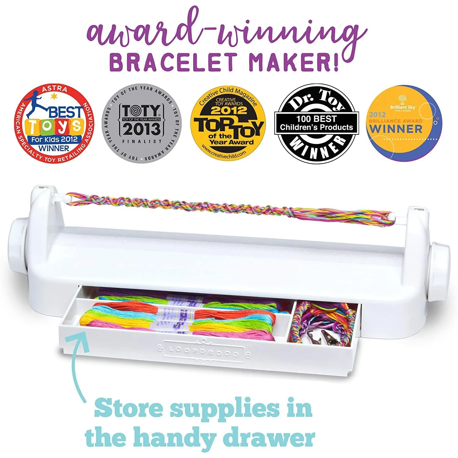 Loopdedoo  DIY Friendship Bracelet Maker Kit  Make Bracelets in Minutes