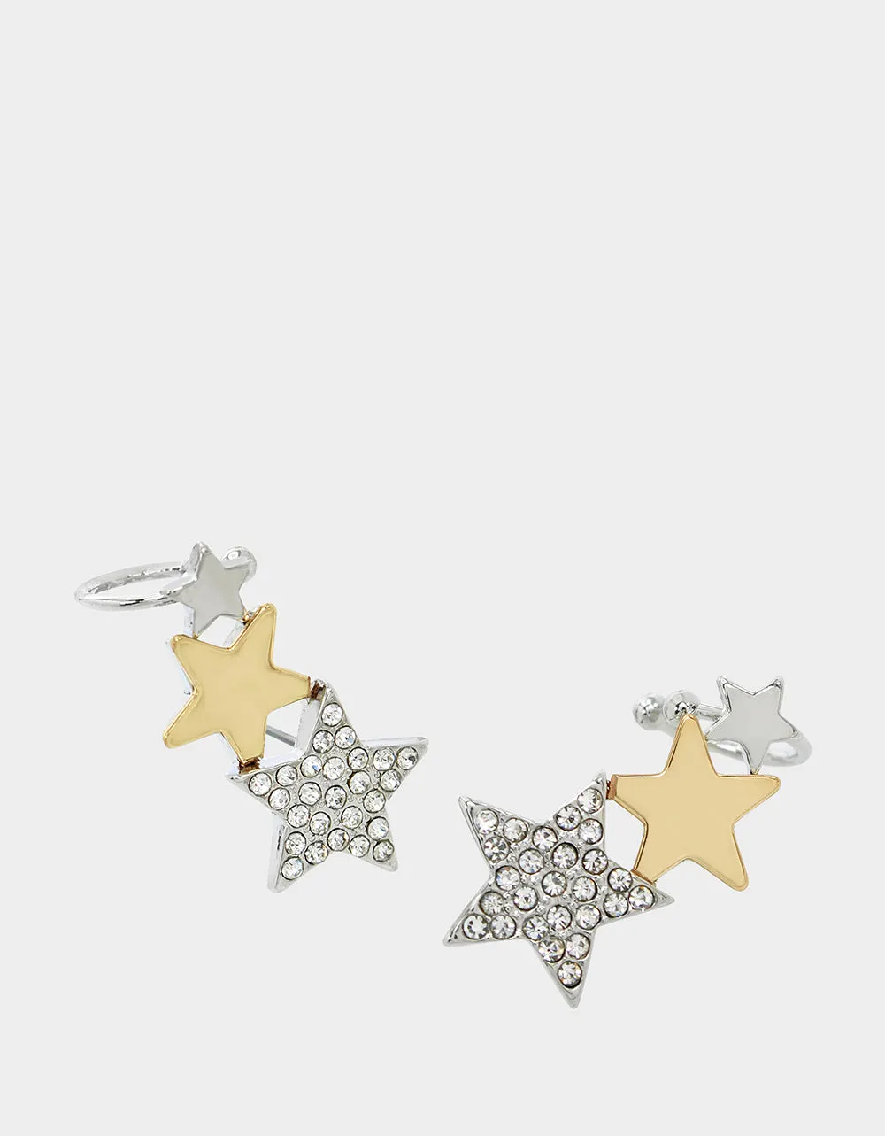 MIDNIGHT MAGIC STAR CRAWLER EARRINGS CRYSTAL