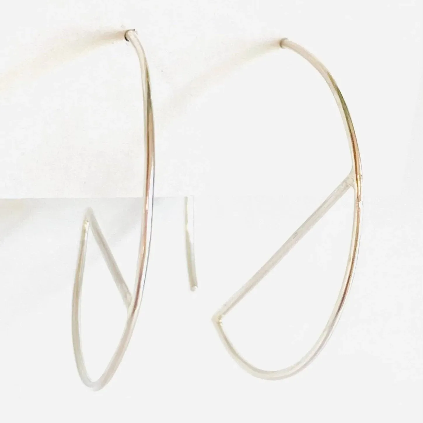 Modern Silver Hoops/Sterling Silver Hoops