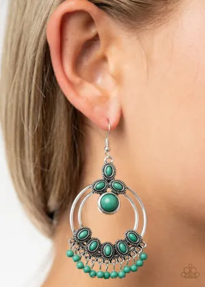 Paparazzi Earring ~ Palm Breeze - Green Paparazzi Earring ~ Palm Breeze - Green
