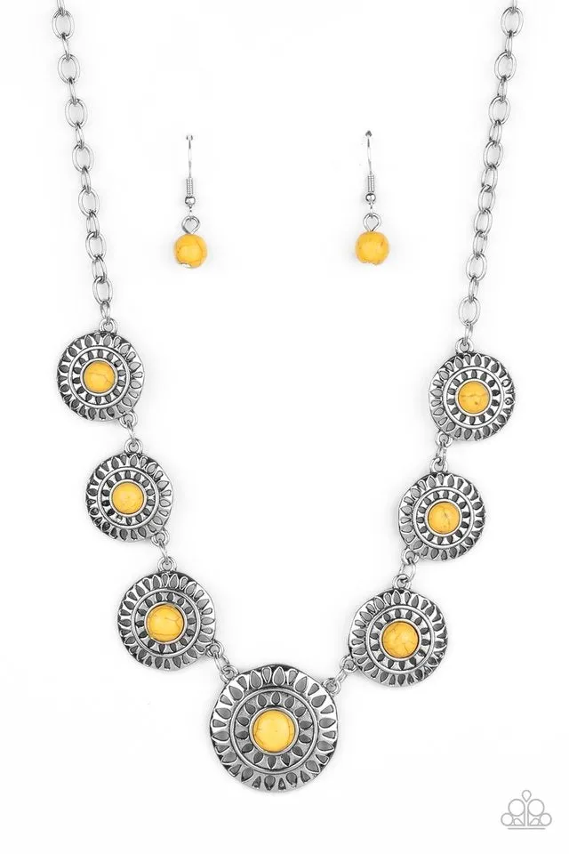 Paparazzi Necklace ~ Sahara Solar Power - Yellow