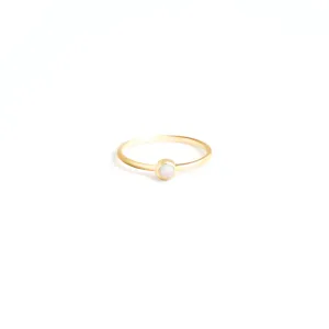 Rainbow Moonstone Mano Ring