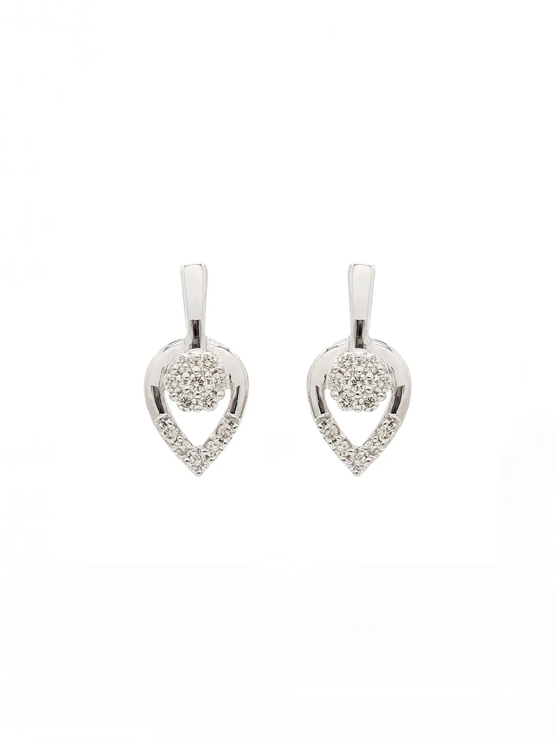 Real Diamond Cluster Stud Earring