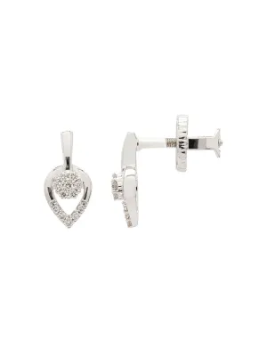 Real Diamond Cluster Stud Earring
