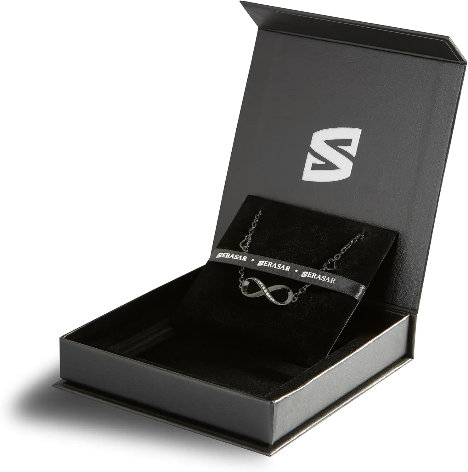SERASAR | 925 Sterling Silver Anklets for Ladies with 18ct Genuine Gold Plating | Adjustable Length | Jewellery Box Included