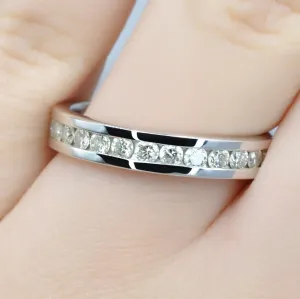Stunning 1.30 CT Round Cut Diamonds - Eternity Ring in 14KT White Gold Stunning 1.30 CT Round Cut Diamonds - Eternity Ring in 14KT White Gold